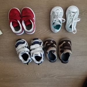 4 pairs of toddler size shoes